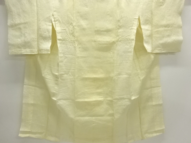 アンティーク　本麻透かし織　波模様長襦袢